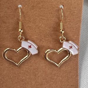 Caring nurse earrings